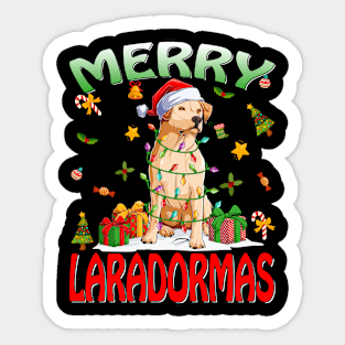 Merry Labradormas 2022 Xmas Labrador Christmas Party Labrador Lover Sticker